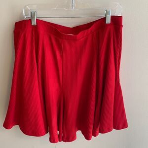 White birch red shorts size 2x